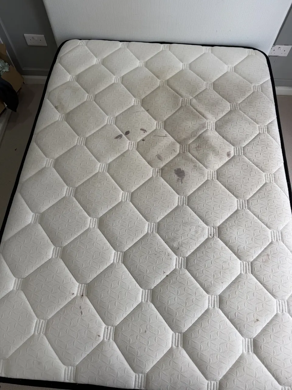 Mattress before cleaning
