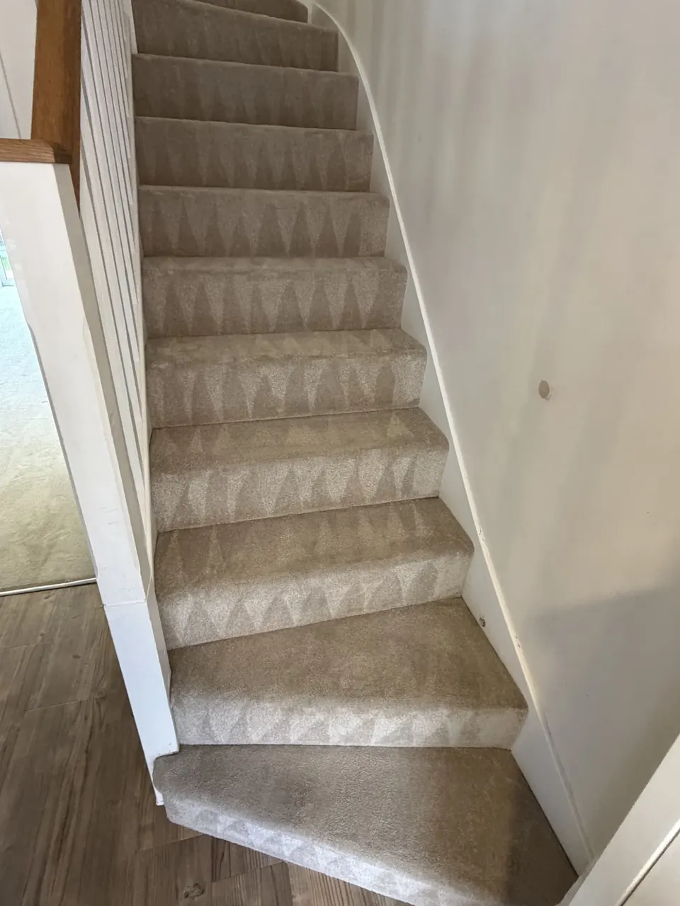 Staircase after cleaning