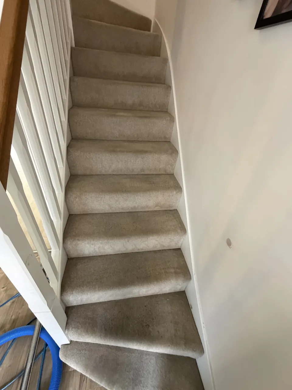 Staircase before cleaning